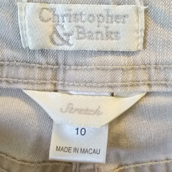 ♥️Christopher Banks stretch size 10 stretch Capri - Picture 4 of 6
